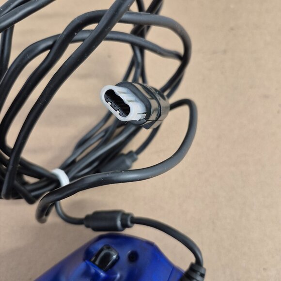 *SOLD* Original Xbox Controller Wired Translucent Blue OEM W Breakaway Cable - Picture 5 of 6